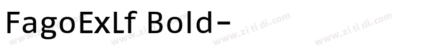 FagoExLf Bold字体转换